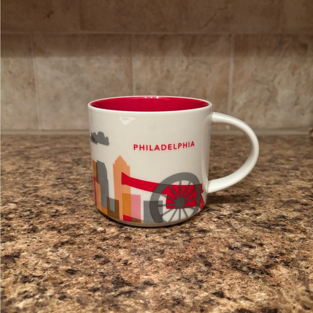 Starbucks Philadelphia Mug - Red and White